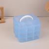 3 Layers Transparent Plastic Jewelry Storage Box Large-Capacity Finishing Box Necklace Ring Stud Earrings Box Ornament Box
