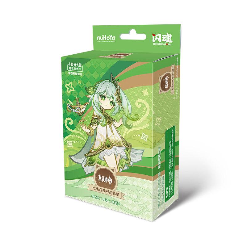 Original Genshin Impact Karte Genius Invokation TCG Kampfkarte Hu Tao Raiden Shogun Anime Charakter Sammelkarte Kinderspielzeug Geschenk