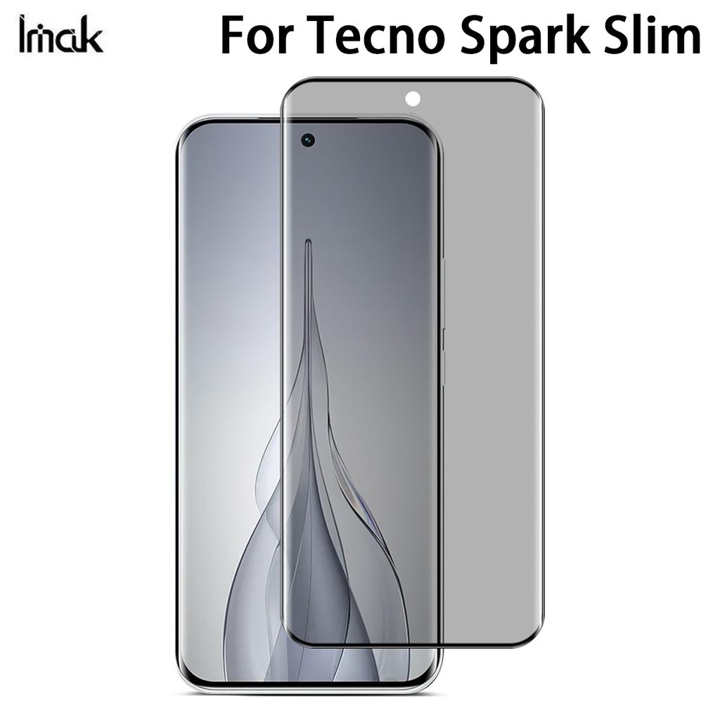 For Tecno Spark Slim Glass IMAK 3D Curved Privacy Tempered Glass Full Screen Coverage Film