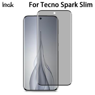 Für Tecno Spark Slim Glas IMAK 3D Gebogenes Sichtschutz-Tempered Glass Vollbildabdeckung Folie