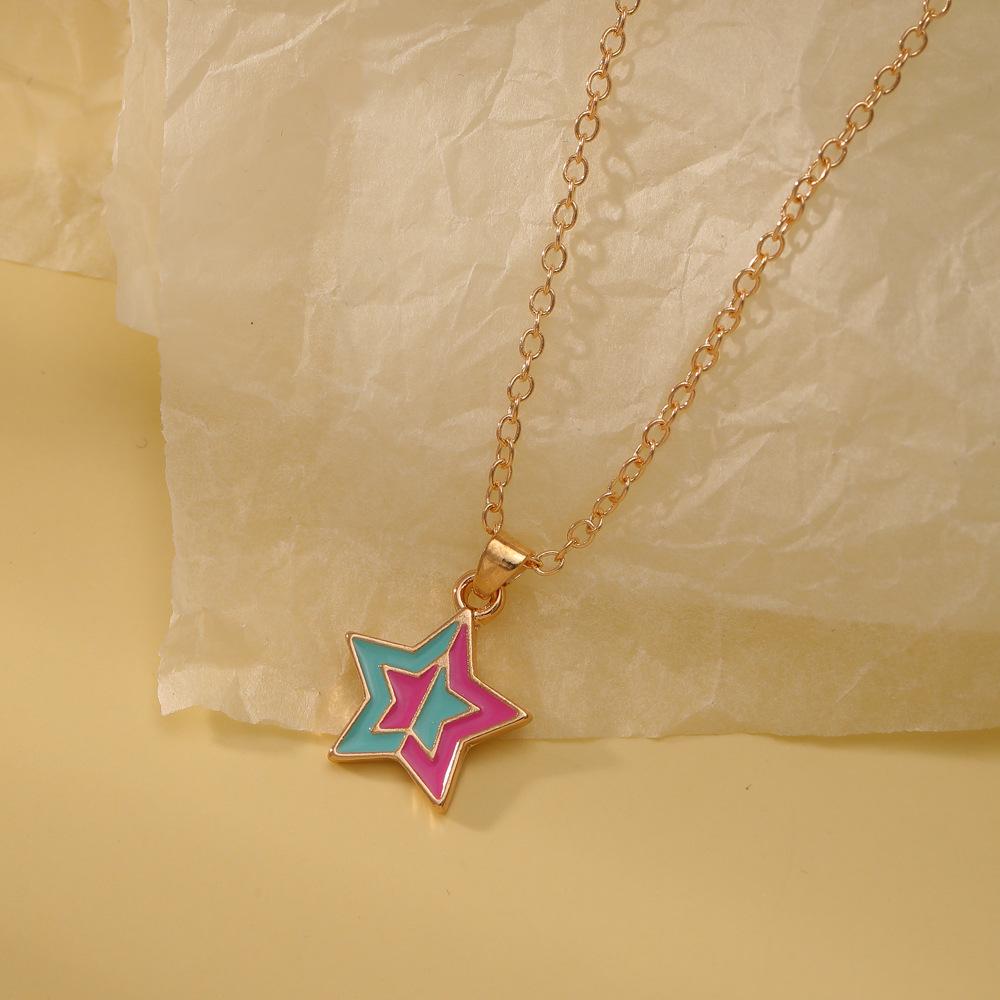 Rainbow Dinosaur Unicorn Friendship Necklace for Children – Creative Pendant Gift