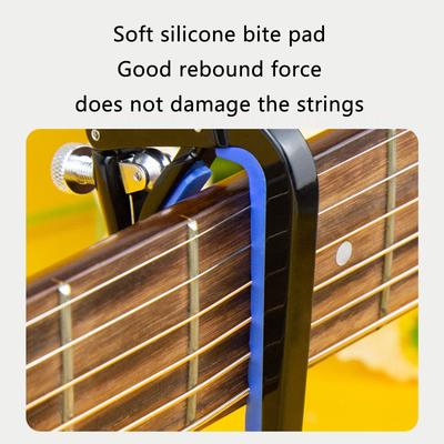 Gitarren-Kapodaster Metall-Stimmklemme Ukulele-Kapodaster Metallstruktur Gitarren-Ersatzteil für Akustik- und E-Gitarren