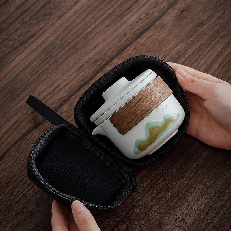 Yanhe Aoyama Travel Tea Set Travel Small Set Portable Master Cup Aoyama Flying Bird Kuaike Cup Business