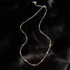 Titanium Steel Necklace Women'S O-Chain Lip Chain Plated Real Gold 18K Non-Fading Collarbone Chain Neck Chain Plain Chain