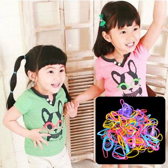 Women Girl Small Rubber Elastic Braiding Hair Band Ponytail Holder Hair Ropes