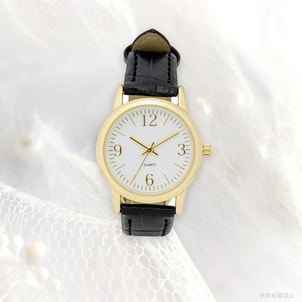 Watch Analog Leather Strap Black Myra Small [Fieldwork] Women's PP012-2