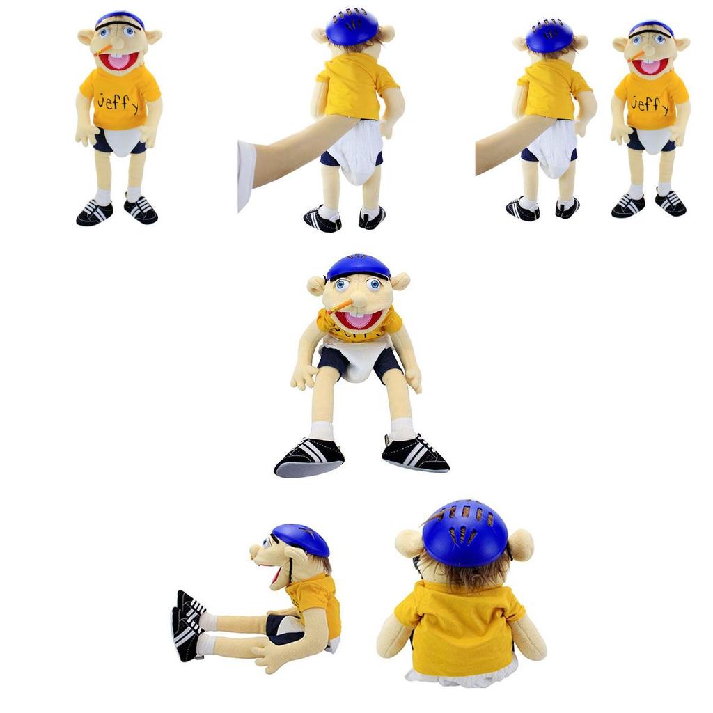Soft And Skin-friendly Jeffy Cartoon Plush Hand Puppet Toy For Kids And Adults Perfect Christmas And Birthday Gift!