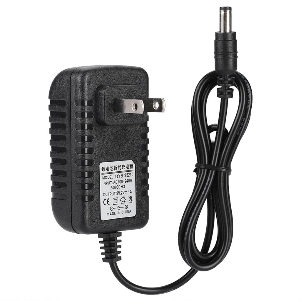 25.2V1A Încărcare rapidă Adaptor încărcător Li Ion Intrare Protecție pe mai multe niveluri
