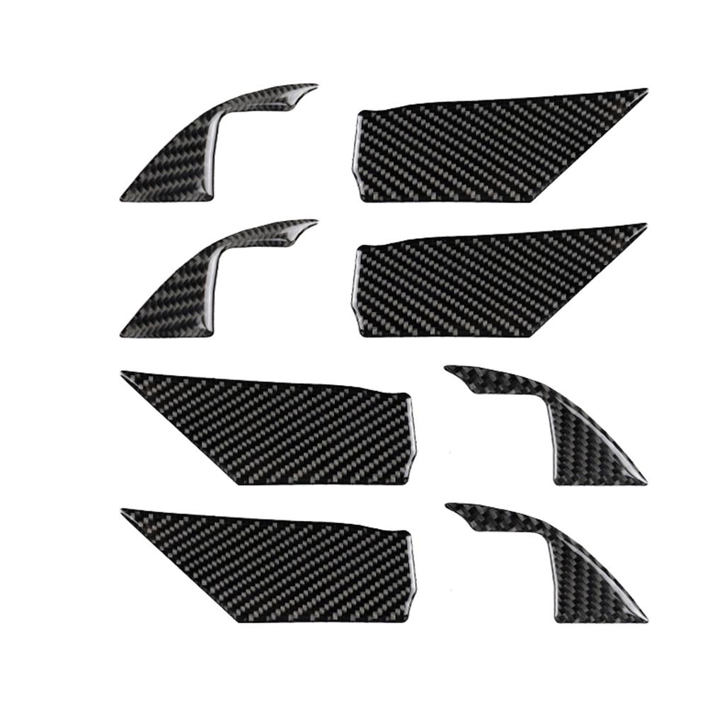 Replacement For Toyota Camry 2018-2019 8pcs/set Inner Door Handle Cover Carbon Fiber Handle Bowl Trim