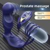 Prostate Massager Wireless Remote Control Male Masturbation Rear Anal Plug Cum Locking Ring Vibrator