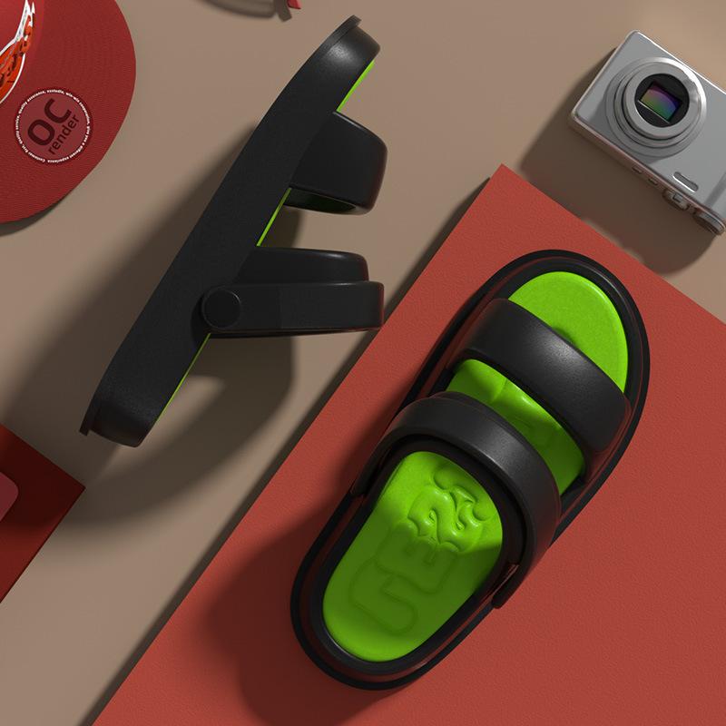 Модная обувь женская 2024 тренд модные летние шлепанцы толстая подошва EVA тапочки — фото 5