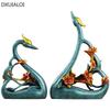 Home decoration accessories Resin crafts Couple Swan Desktop Decoration Wedding gift  Resin animal ornaments