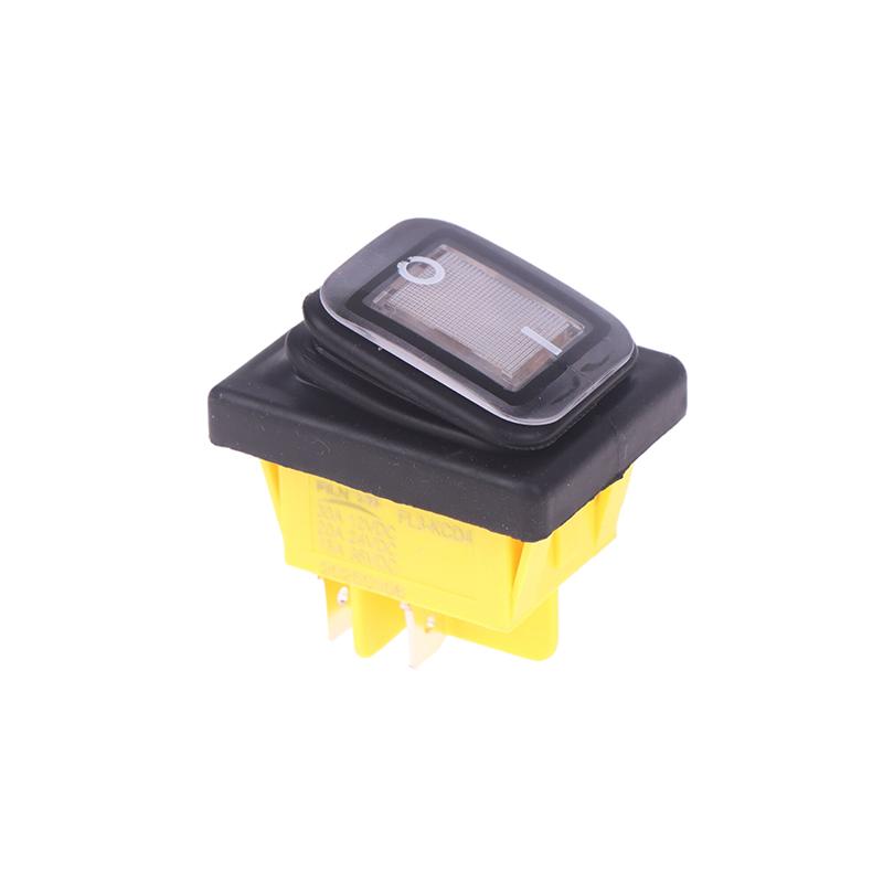 1 Piece 12V/220V 30A ON OFF Heavy Duty 4pin DPST IP65 Sealed Waterproof T85 Auto Boat Marine Toggle Rocker Switch With LED