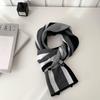 Men's Scarf Autumn and Winter New Versatile Student Plaid Scarf Neck Protection Scarf Thermal Shawl