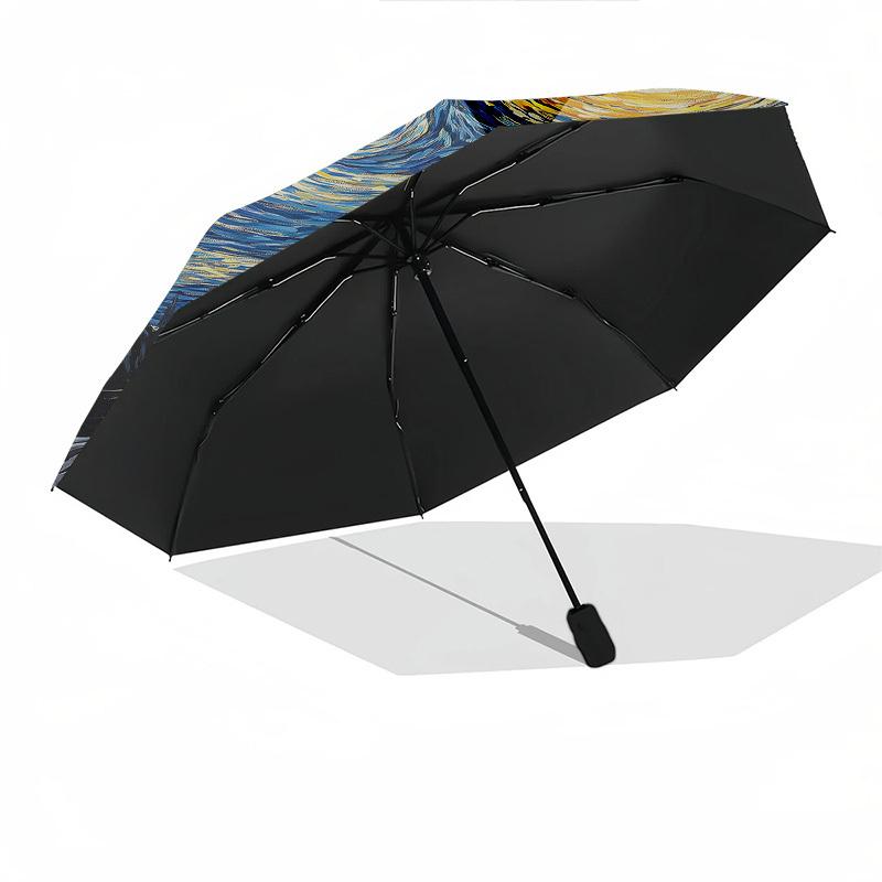 Nightmare Before Christmas Themed Automatic Opening and Closing Umbrella, Brightly Colored 8-rib Portable Umbrella, Suitable for Men and Wom
