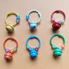 Colorful Bead Bell Pendant Keychain with DIY Accessories for Backpack
