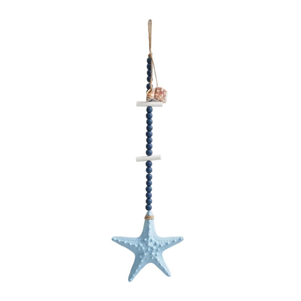 Wooden Starfish Wall Hanging Decor Nautical Decor Boho Wall Art Decor Rustic for Party Favor Living Room Beach Home Bedroom