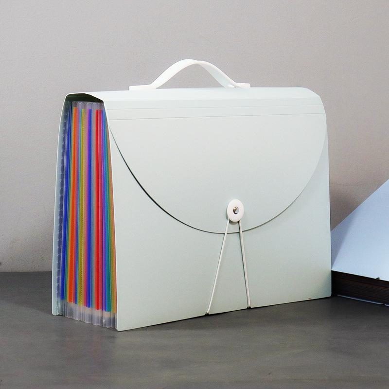 A4 Tragbare Mehrschichtige Akkordeon-Ordner-Tasche - Großes Fassungsvermögen für Büro und Studenten