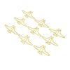 Lot de 100 trombones antidérapants en métal, petits marque-pages décoratifs en forme d'animal mignon