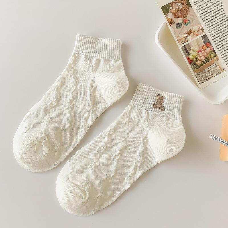 Female Spring Summer Thin Fashionable New Lovely White Socks