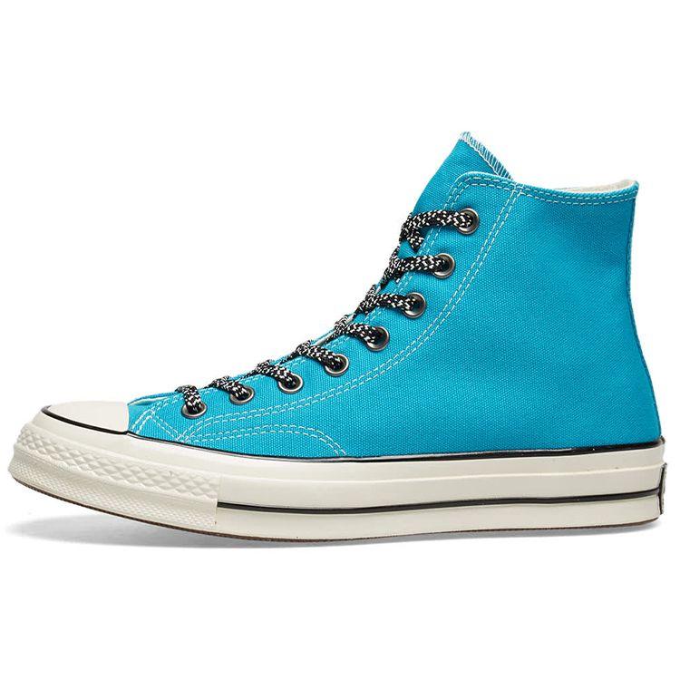 Converse 1970s Chuck Taylor All Star Comfortable Versatile Retro High-Top Canvas Shoes Unisex Sneakers Blue 162365C