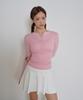 CONCHWEAR Make Button Ribbed Slim Top (7 Colors)
