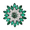 Gioielli con strass di cristallo con spilla a forma di fiore da donna per il regalo della festa nuziale