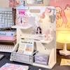 INS Small Card Display Shelf Partition Desks Pegboard Vertical Desktop Hole Board  Office