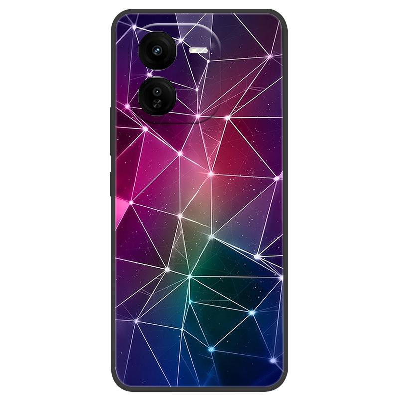For Vivo IQOO Z9x Case Silicone Luxury Space Soft Bumper for Vivo IQOO Z9 Turbo Phone Cover TPU Funda For IQOOZ9 Turbo Fashion