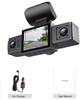 3 Channel Dash Cam Video Recorder Three Lens Car Camera with Rear View DVR 24H Parking Monitor Black Box