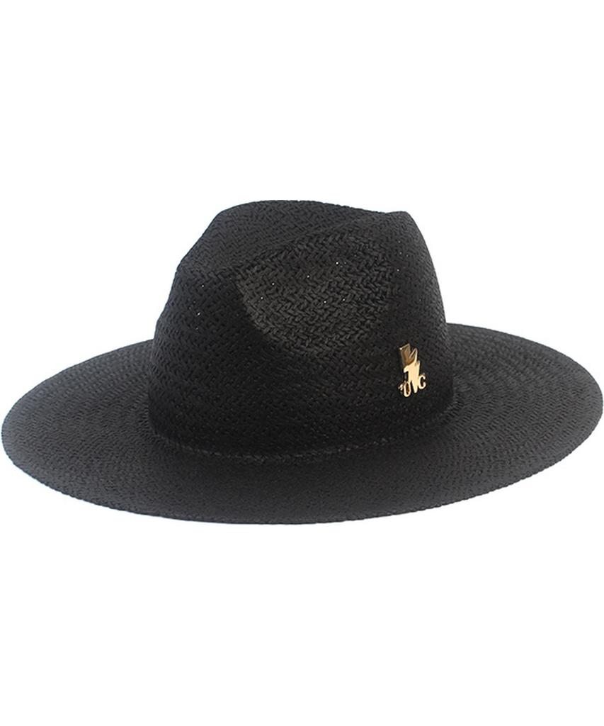 Yunibeosyeolkemiseuteuli Swing Simple Black Fedora Summer Fedora