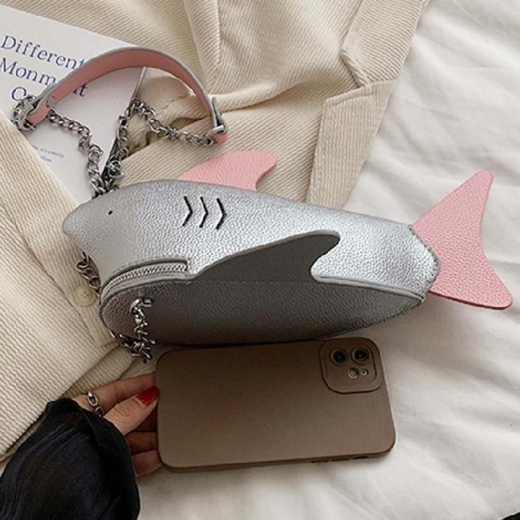 Playful Cartoon Animal Shape Women's PU Shoulder Bags Chain Sling Crossbody Bag