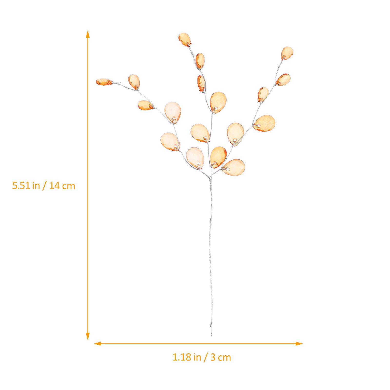 

50 шт. Акриловый стебель Зеленый Скручиваемый Сделай сам Искусственная ветка для свадебного декора Цветочная композиция Домашняя вечеринка Рукоделие Бисерный цветок