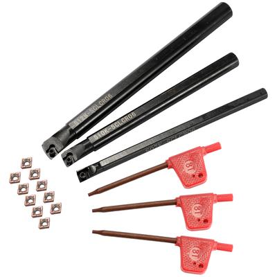 MGIVR2016-2 Lathe Turning Tool Boring Bar Holder 10pc MGMN200 Inserts Wrench