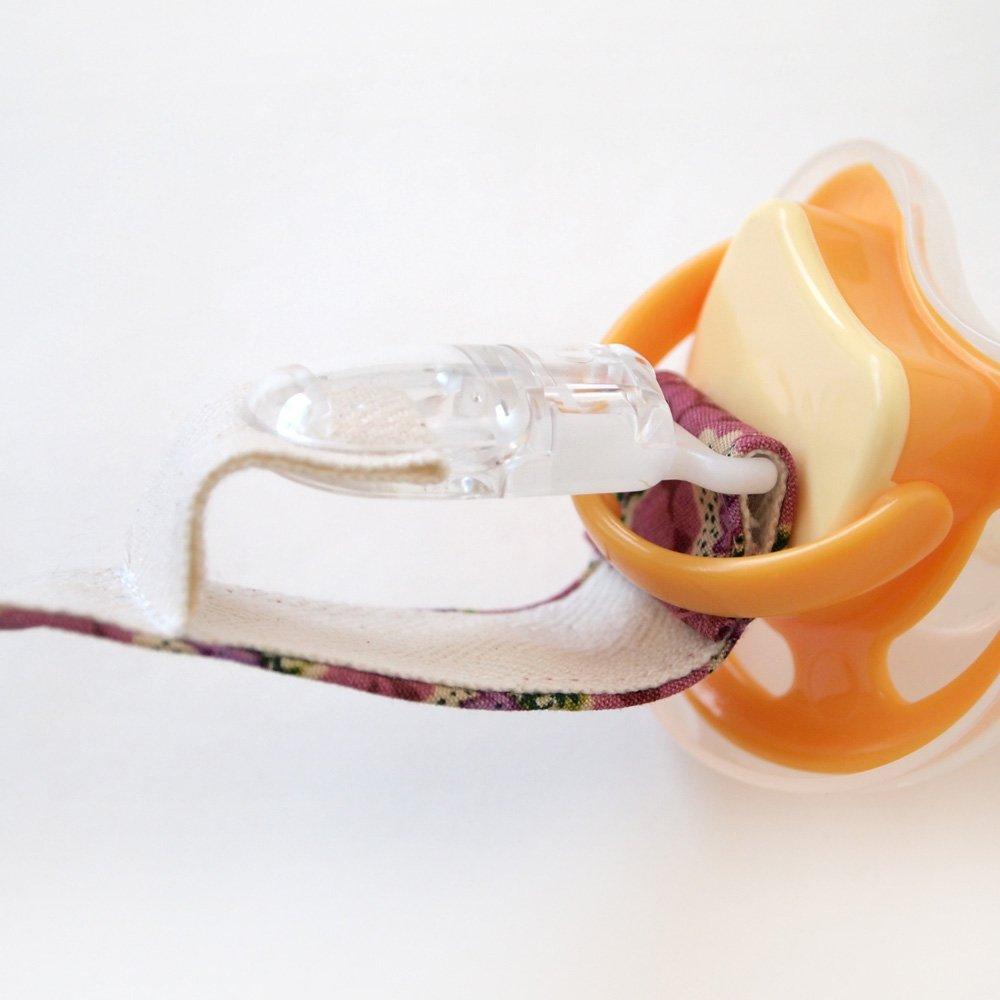 10mois SOULEIADO Soft Gauze Clip Handkerchief Bib Set Mon Nounours Pink (Dimowa) - (6-layer Gauze) & 3-piece