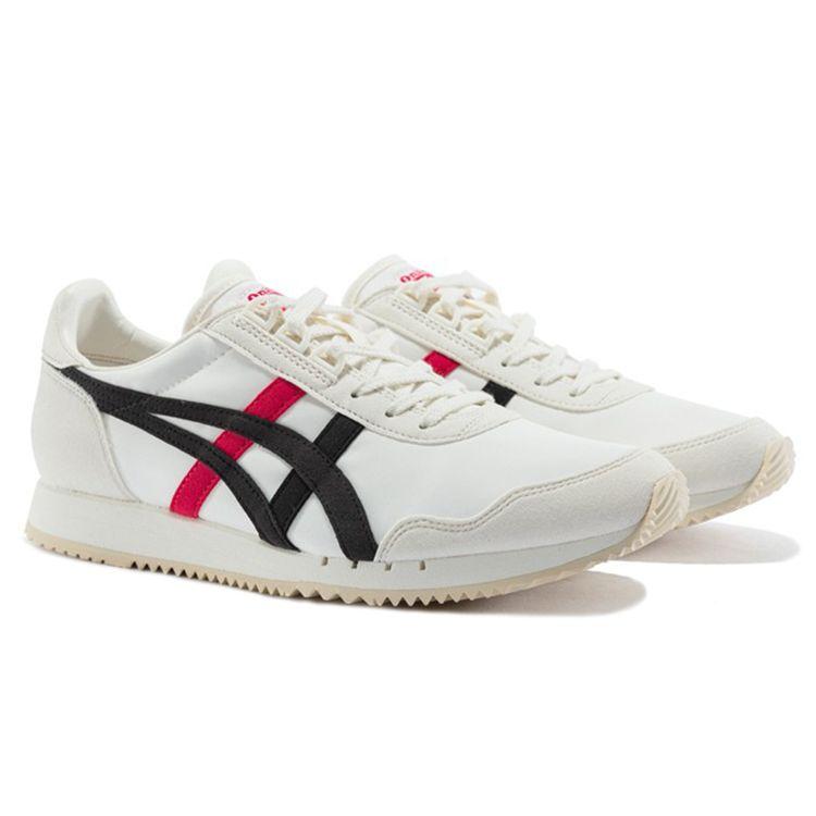 ONITSUKA TIGER Dualio Synthetic Leather Sports Non-Slip Wear-Resistant Low-Top Casual Shoes Unisex Sneaker Off-White 1183B545-100
