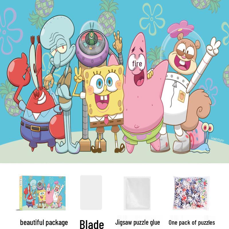 1,000-Piece Cute Healing Jigsaw Puzzle: Adult High-Difficulty Decompression Toy, Educational Gift for Girls