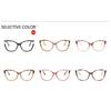 New Arrival Floral Cat Eye Oversized  Women'S Glasses Frame Short Sight Eyewear 0 -0.5 -1 -1.25 -1.5 -1.75 -2.0 To -6