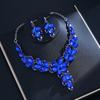2026 New European and American Alloy Atmospheric Necklace Earrings Two-piece Bridal Dress High Jewelry Set 2026