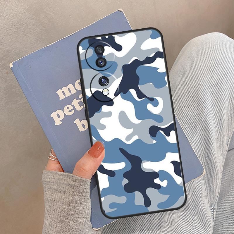 Camouflage Army Case For Honor Magic 8 5 6 7 Pro Cover For Honor 400 200 Lite 50 70 90 X8a X8b X9a X9b X9c