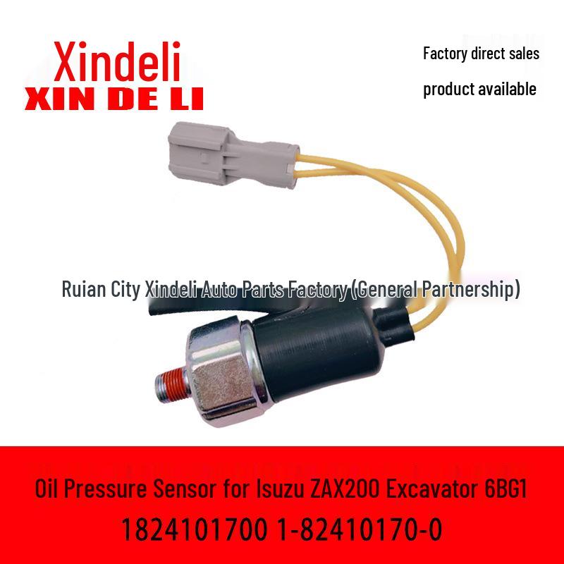 Oil Pressure Sensor for Isuzu ZAX200 Excavator 6BG1 Engine (1824101700) 1-82410170-0