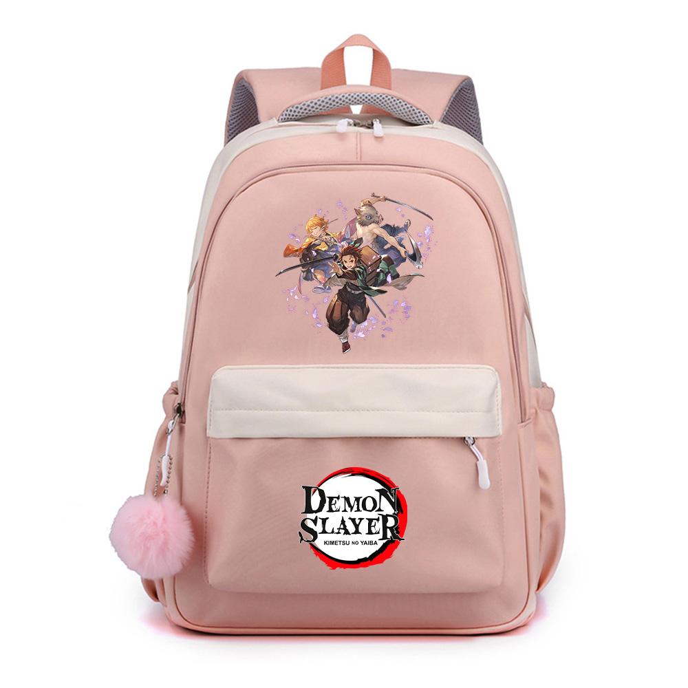 Anime Demon Slayer Printed Backpack for Teenger Student Girl Boy Schoolbag Bookbag Gift Women Large Capacity Waterproof Travel Bag Mochila