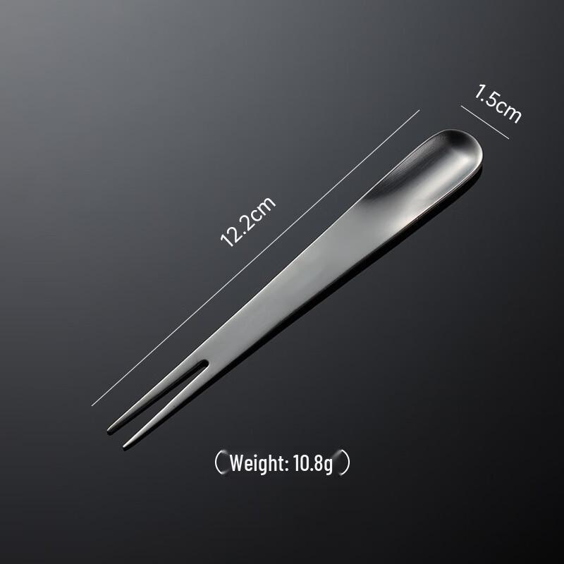 Qianxing Stainless Steel Dual-Use Fruit Fork and Spoon