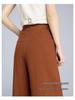 Women's High-Waist Tencel Linen Wide-Leg Pants, Summer 2025, Relaxed, Slimming, Floor-Length