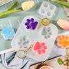 Kitten Klauw Sleutelhanger Vorm DIY Hars Vorm Kristal Epoxy Siliconen Vorm Hanger Sieraden Maken Gietvorm