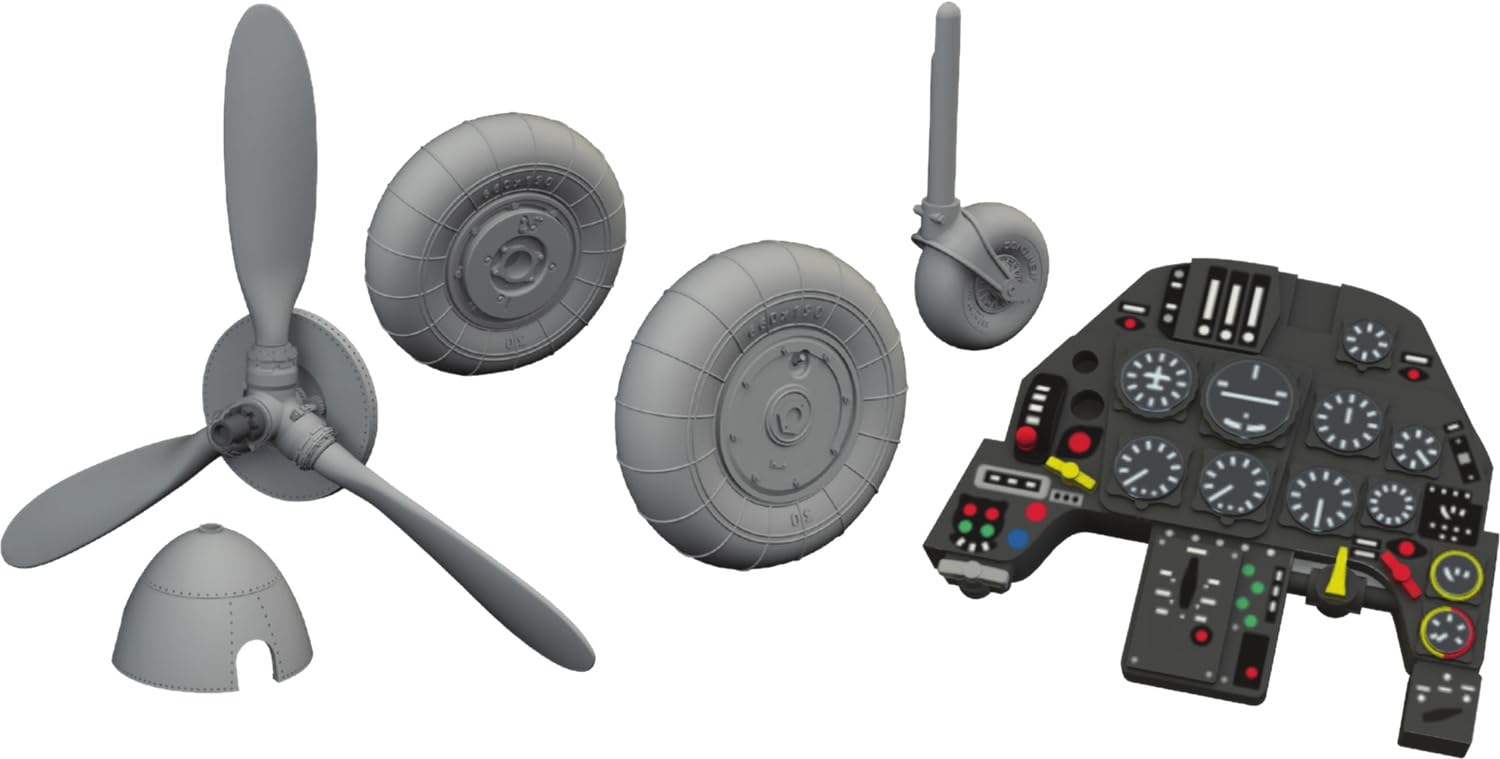 

Eduard 1/72 Scale LookPlus Bf109G-10 Instrument Panel and Parts Set (for Eduard) Plastic Model Parts EDU674020