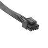 Main Board CPU 8pin Male To Cpu (4+4Pin) Male Power Cable for Modulars Power Cord Black Flat Wire