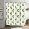 Green Lemon Pop Ice Cream Pattern Shower Curtain Waterproof Bath Decor Home Decoration White/Black/Grey Background