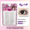 10-Row Autumn Leaf & Sunflower Faux Eyelashes - Flat, Glue-Free