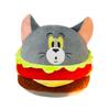 Tom Jerry And Giant Burger Plush Toy Creative Round Ball Kids Children Gift Doll